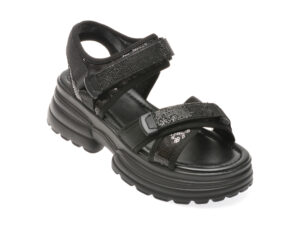 Sandale GRYXX negre, 11, din material textil