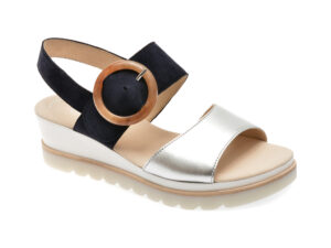 Sandale GABOR bleumarin, 44645, din piele intoarsa