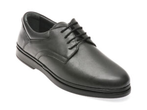 Pantofi OTTER negri, SH303, din piele naturala