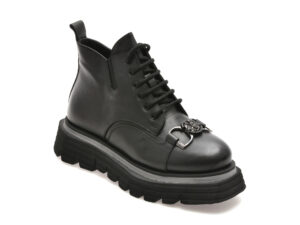 Ghete EPICA negre, 2280505, din piele naturala