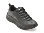 Pantofi sport SKECHERS negri, ARCH FIT 2.0, din piele naturala