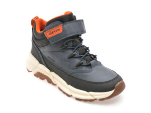 Ghete GEOX bleumarin, J36LCG, din piele ecologica