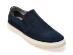 Pantofi OTTER bleumarin, 2238, din piele intoarsa