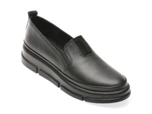 Pantofi EPICA negri, 387309, din piele naturala