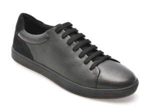 Pantofi GEOX negri, U45GSA, din piele naturala