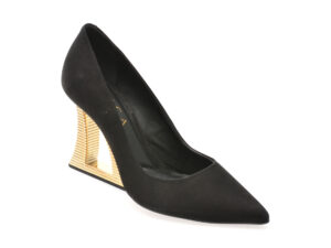 Pantofi eleganti EPICA negri, 2443004, din piele intoarsa