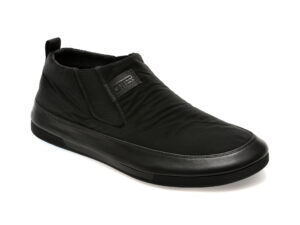 Pantofi OTTER negri, 5008, din material textil