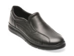 Mocasini OTTER negri, TTP41, din piele naturala