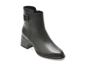 Ghete EPICA negre, 4F3851, din piele naturala