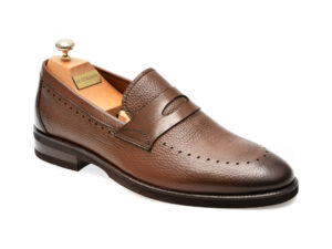 Mocasini eleganti LE COLONEL maro, 4221331, din piele naturala