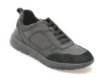 Pantofi GEOX negri, U46E1B, din piele ecologica