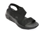 Sandale SKECHERS negre, ARCH FIT, din material textil