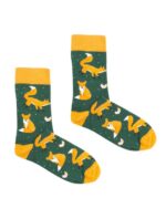 Sosete colorate cu vulpe Kabak Mr. Green Fox