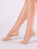 Talpici bumbac cu silicon aplicat la calcai Marilyn Cotton Anti-Slip