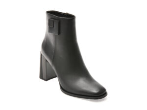 Botine ALDO negre, A1753B, din piele naturala