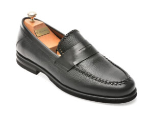 Mocasini eleganti LE COLONEL negri, 72403, din piele naturala