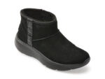 Ghete SKECHERS negre, ON-THE-GO ENCORE, din piele intoarsa
