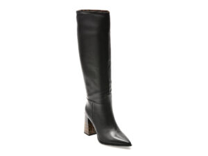 Cizme elegante EPICA negre, 4F3609H, din piele naturala