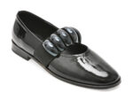 Pantofi EPICA negri, 370990, din piele naturala lacuita
