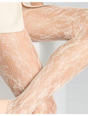 Ciorapi mesh cu model floral Marilyn Charly E01