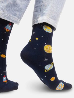 Sosete colorate cu planete Kabak Space Oddity