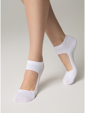 Sosete scurte antiderapante pentru pilates Conte Elegant Active