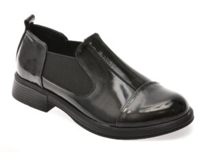 Pantofi EPICA negri, 146A266, din piele naturala lacuita