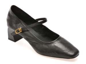 Pantofi EPICA negri, 8065, din piele naturala