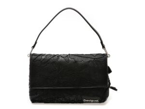 Geanta DESIGUAL neagra, SAXPBO, din piele ecologica