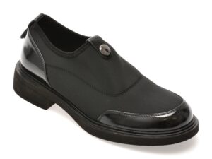Pantofi IMAGE negri, 4508, din material textil