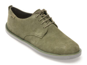 Pantofi CAMPER verzi, WAGON, din piele intoarsa