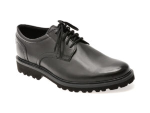Pantofi CLARKS negri, BERWICK LACE, din piele naturala