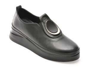 Pantofi IMAGE negri, 1776005, din piele naturala