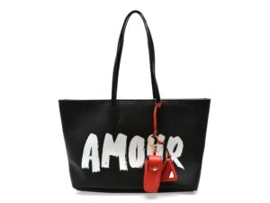 Geanta ALDO neagra, AMIKA 001, din piele ecologica
